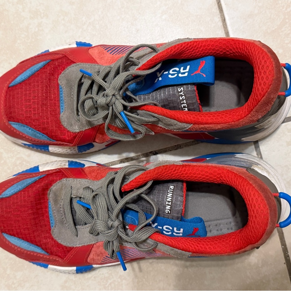 Running Shoes - Red and Blue